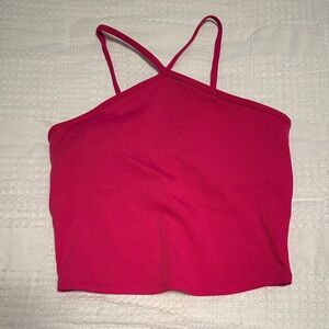 ALO Yoga Vibrant Pink Strappy Top